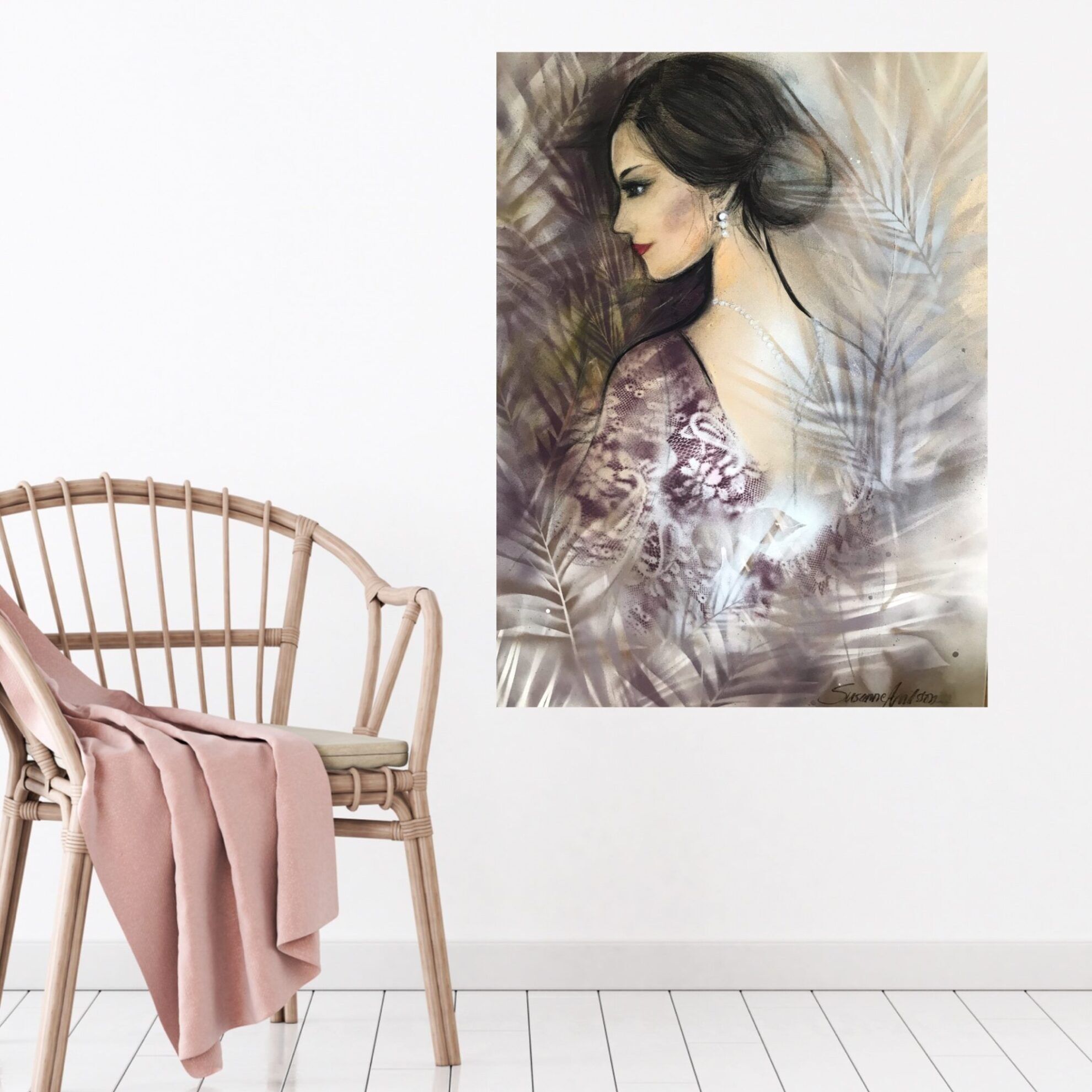 Oljemålning - Woman