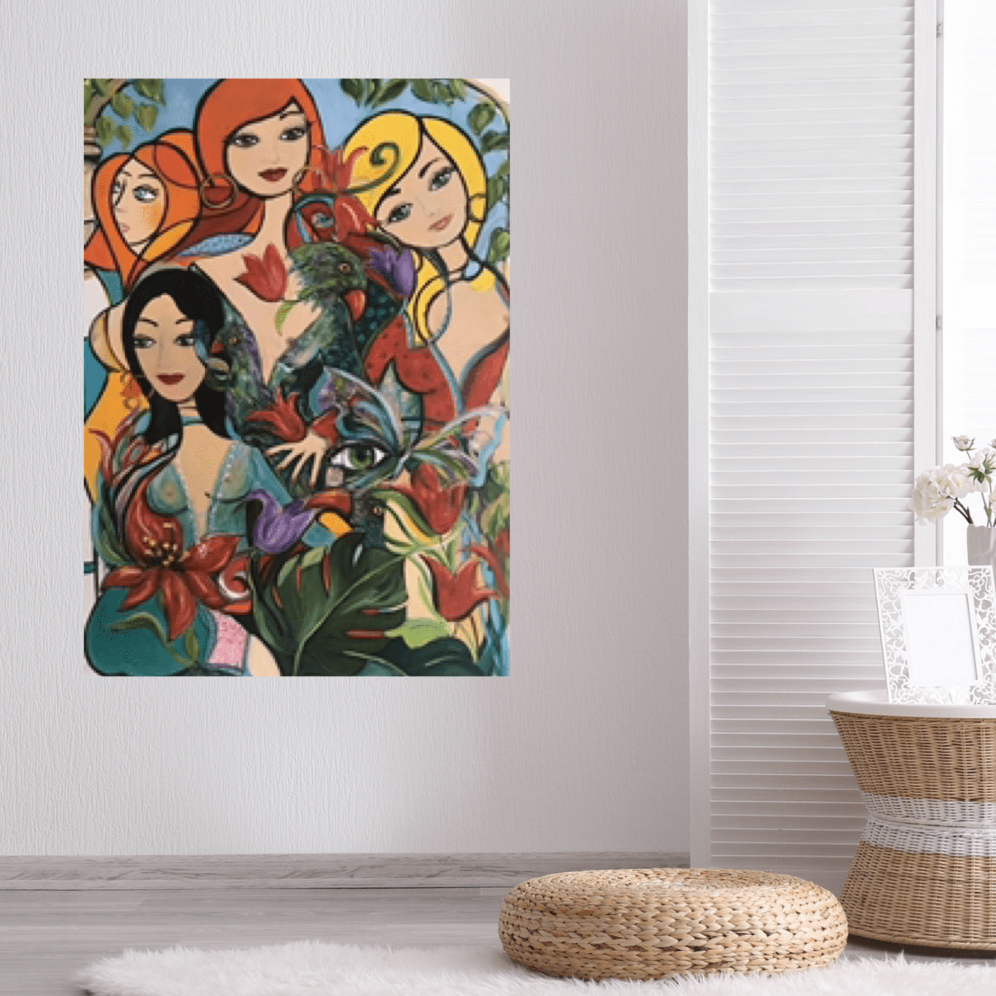 Oljemålning - Madame Butterfly SÅLD - Bild 4