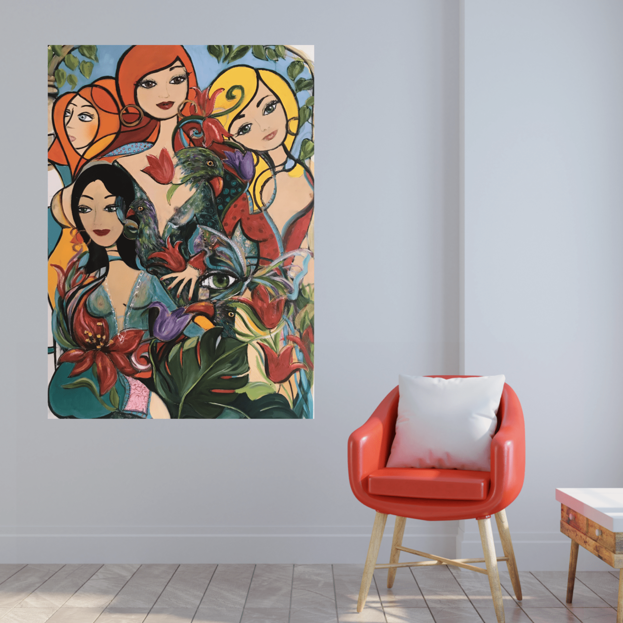 Oljemålning - Madame Butterfly