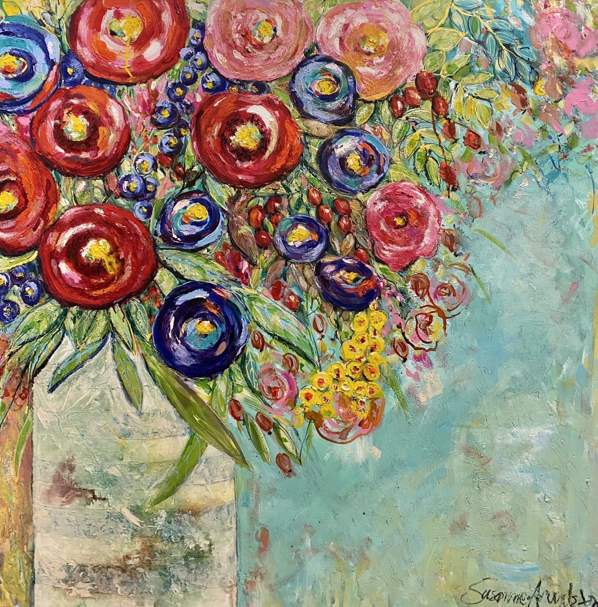 Köp stor Oljemålning - Färgprakt - Bild 2