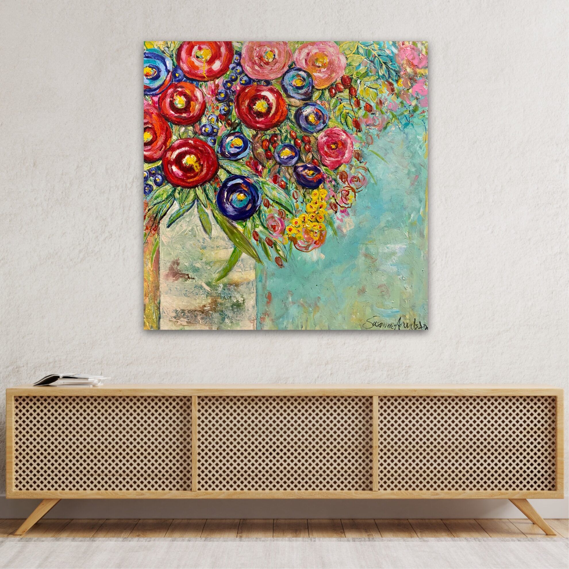 Köp stor Oljemålning - Färgprakt - Bild 4