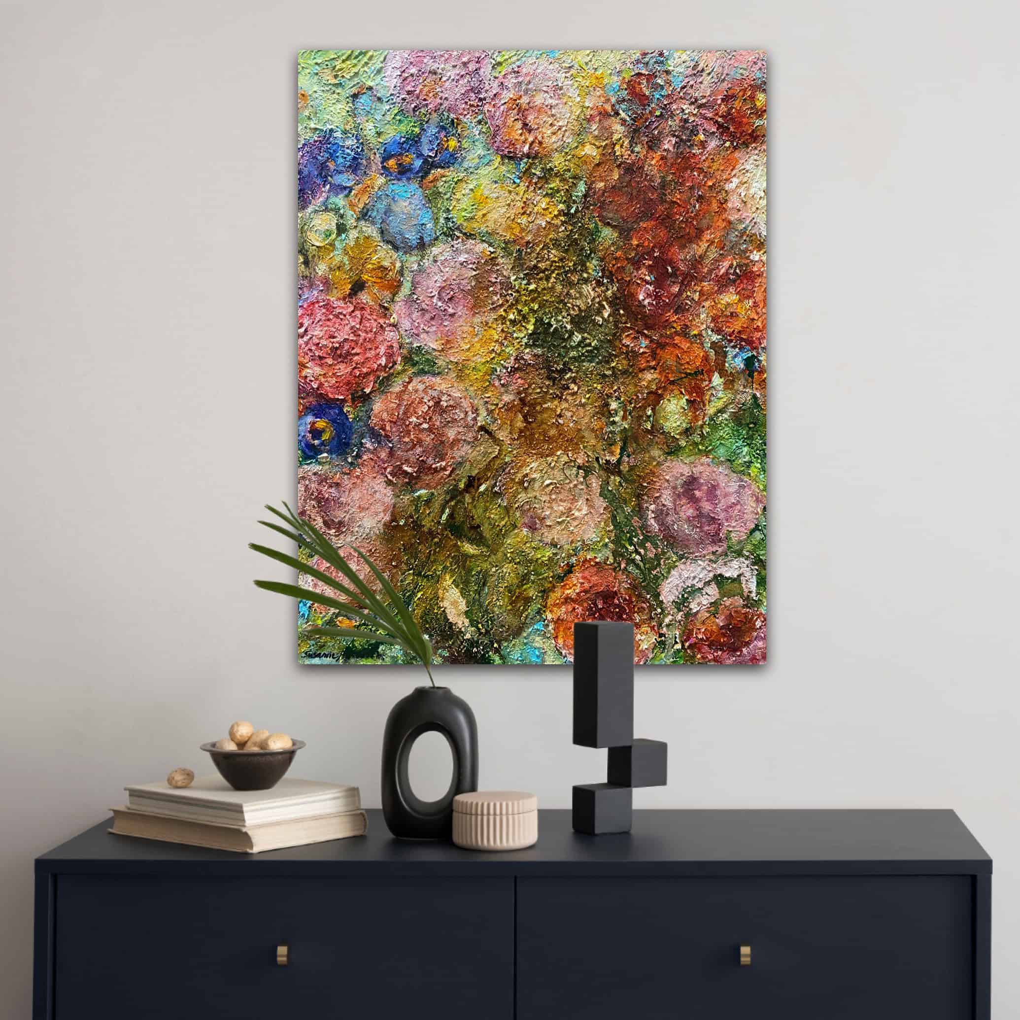 Tavla med blommotiv - Sensommar