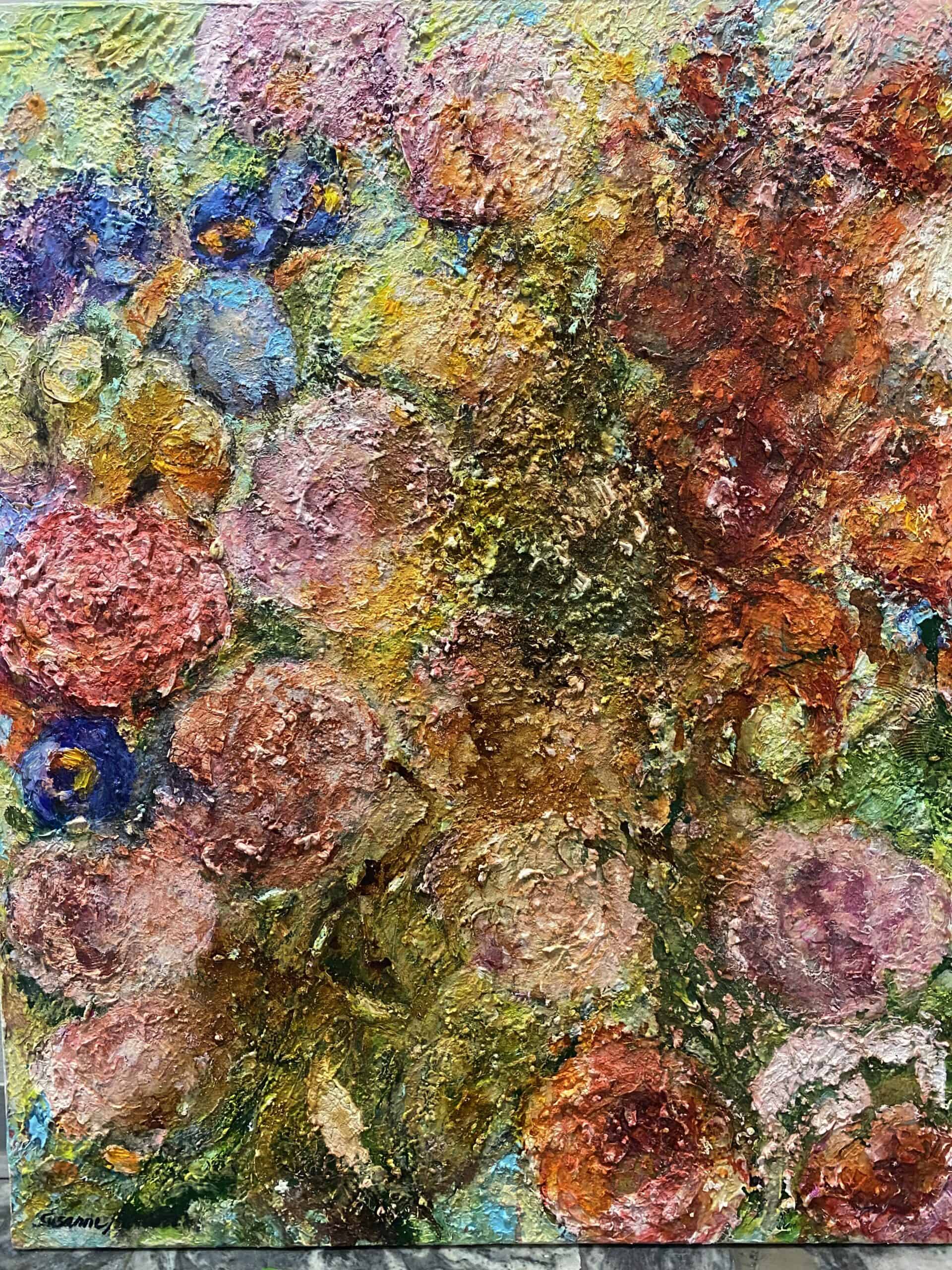 Tavla med blommotiv - Sensommar