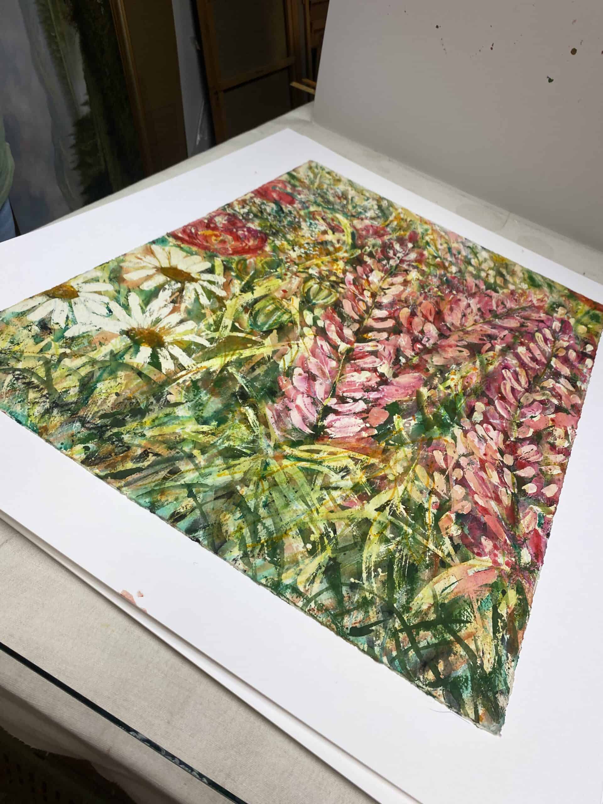 Tavla med Lupinäng – Fånga Sommaren i Ditt Hem